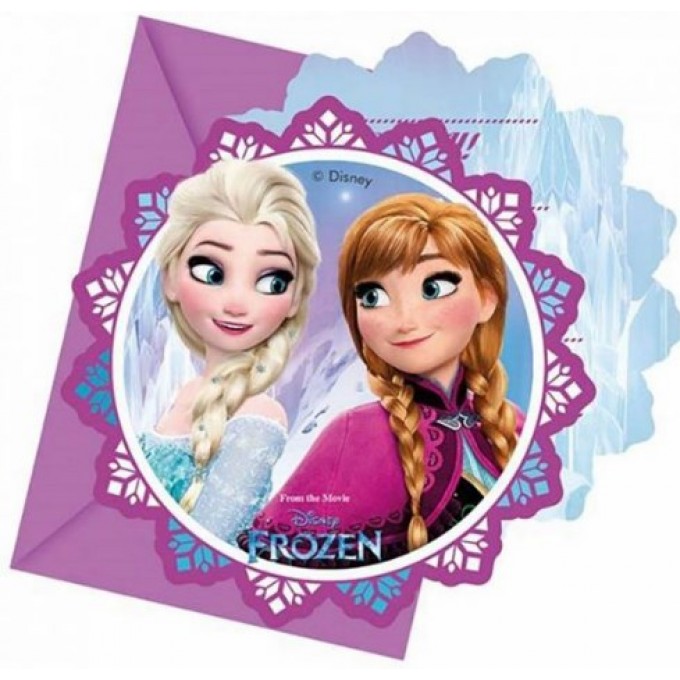 Convite Frozen com Envelope