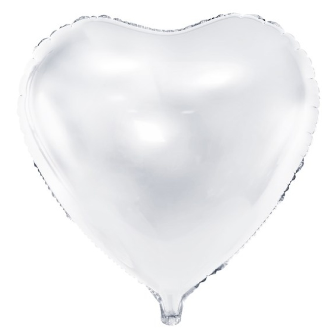 Balão Coração Branco - 45cm