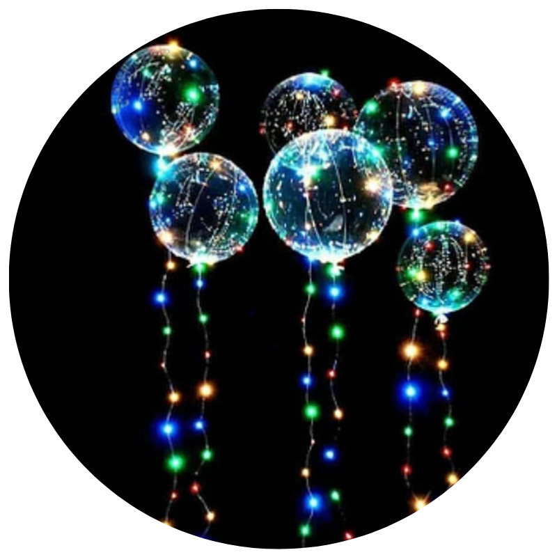 Balões com luzes Led para decorar festa